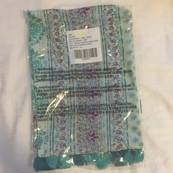 Anthropologie tasseled stardust scarf NWT - Picture 2 of 2