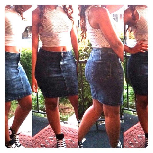 Jean skirt 💕😍