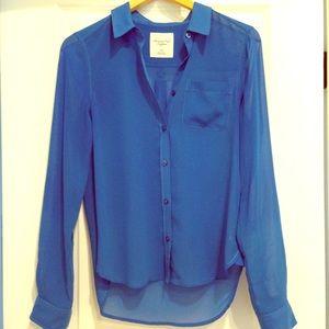 AE Sheer Button Up Top