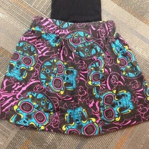 Sugar skull skirt
