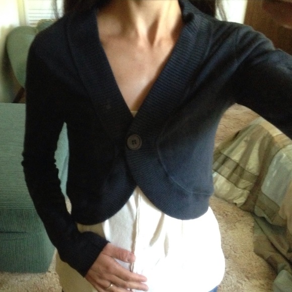 Long sleeve Navy Blue Half Sweater