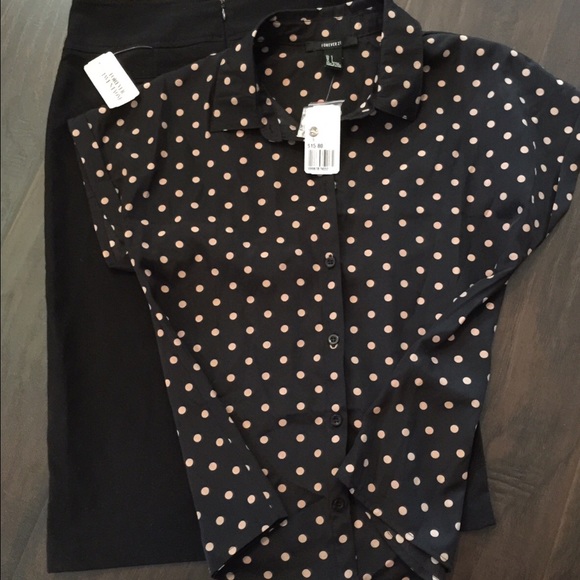 Forever 21 pencil skirt and blouse (SOLD)