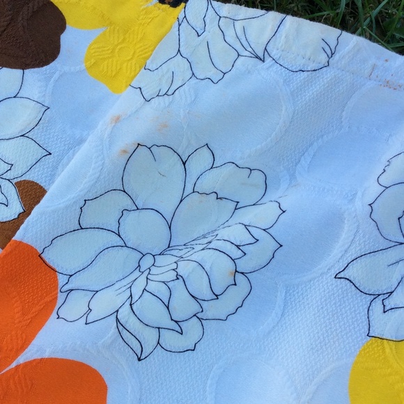 🚫SOLD Vintage 70's retro flower bell bottoms - Picture 3 of 4