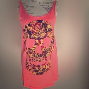 ☠Coral Floral Skull Tunic/Dress☠