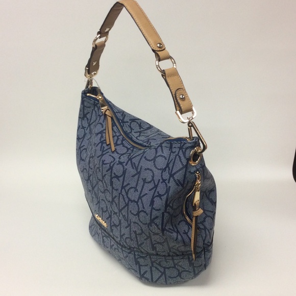Calvin Klein Bags Calvin Klein Ck Blue Large Shoulder Bag Poshmark