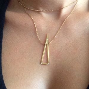 Gold Jennifer zeuner diamond accent necklace!