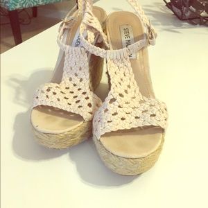 Steve Madden Crochet Wedges