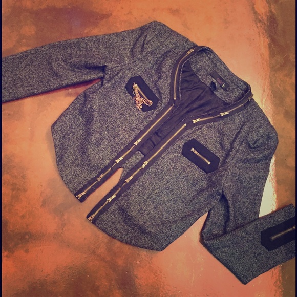 Wool Crop Jacket with Full Length Sleeves