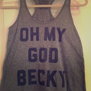 Oh My God Becky Racerback Tank