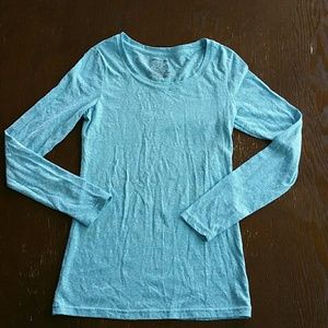 No Boundaries, Light Blue Long Sleeve Shirt