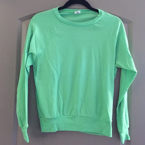 Neon Green American Apparel Long Sleeve