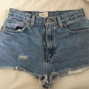 High Waisted Denim Shorts