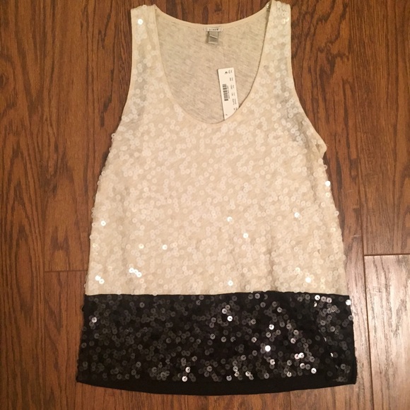 J. Crew Tops - J. Crew sequin tank