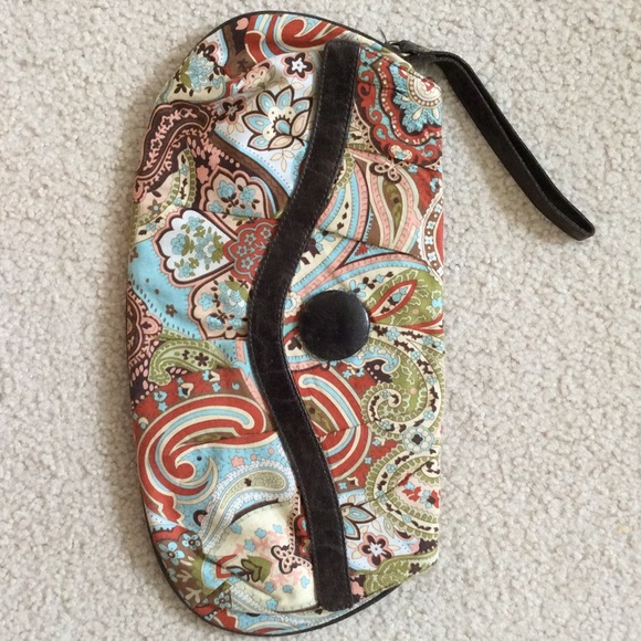 Paisley Clutch (with wristlet)