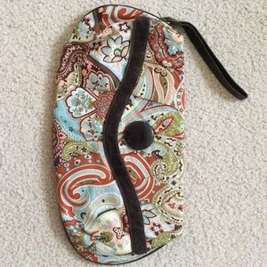 Paisley Clutch (with wristlet)
