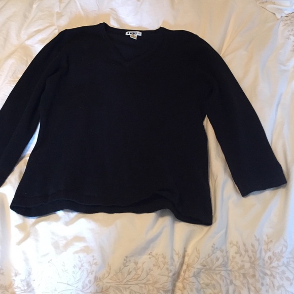 Soft black knit sweater