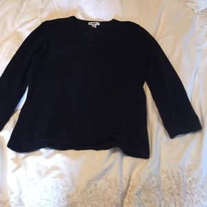 Soft black knit sweater