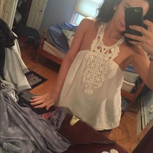 JENS PIRATE BOOTY CASA BLANCA HALTER BEAUTIFUL TOP