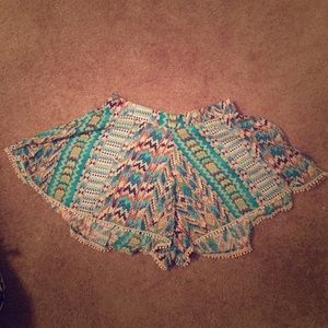 Tribal Print Shorts