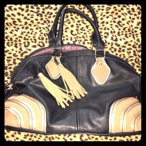 Wilson's Leather Black Handbag