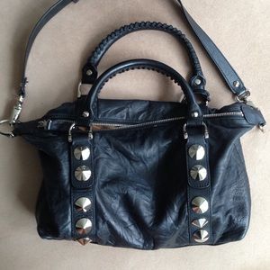 Butter soft leather BE&D studded bag!