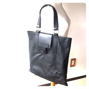 Falor genuine leather black bag