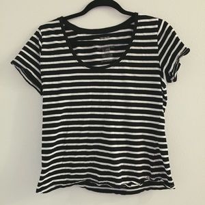 Striped Tee B&W