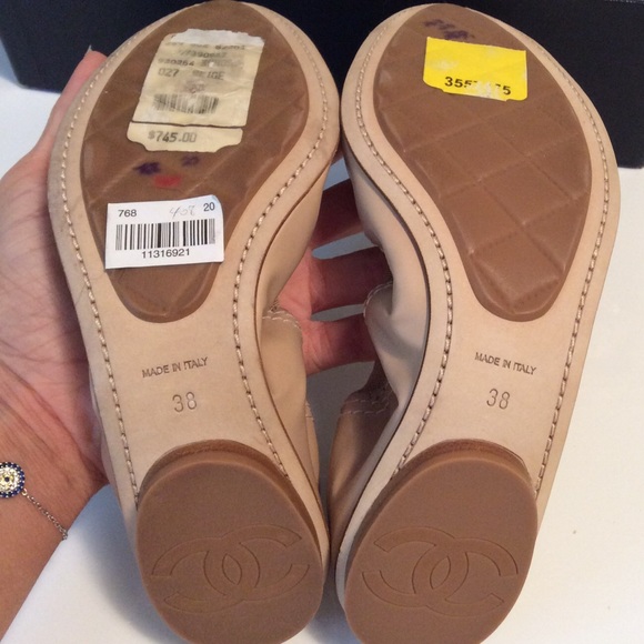 🚫 SOLD 🚫 CHANEL BALLERINES Flats sz: 38 - Picture 3 of 4