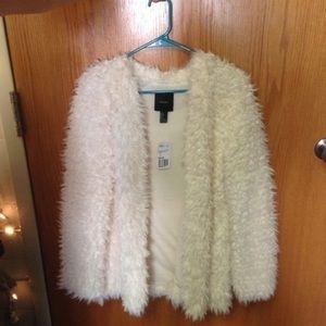 fluffy shag fur coat