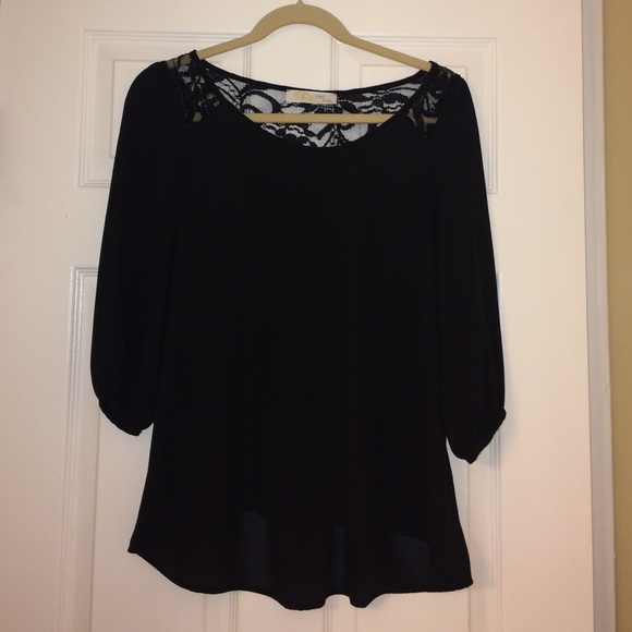 Black lace top