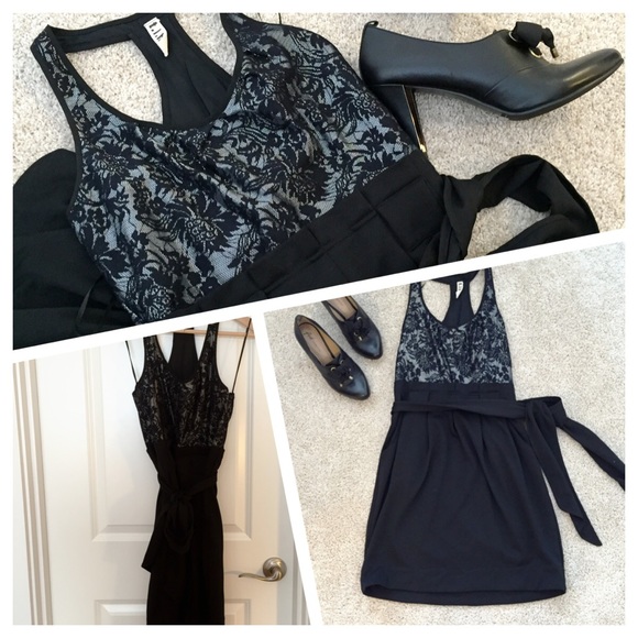 T.I.H by Hype High Waisted Black Dress