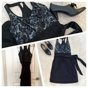 T.I.H by Hype High Waisted Black Dress