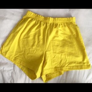 Yellow Soffe Shorts