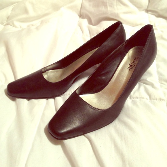 East 5th black high heels
