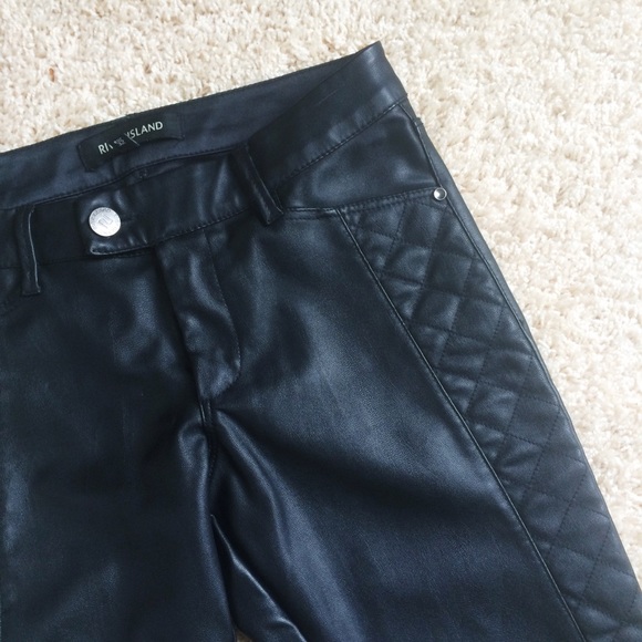 river island leather pants