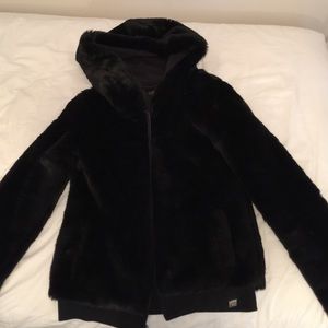 Black (fake fur) Pink brand jacket!
