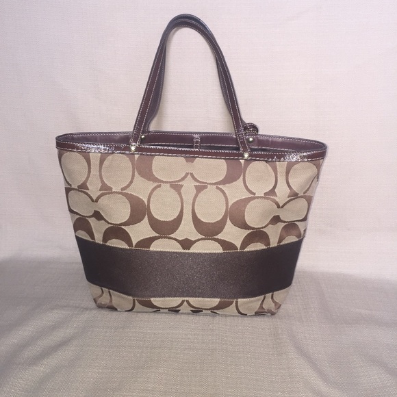 Coach Handbags - Brown and tan Coach purse