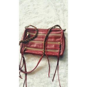 Rebecca Minkoff Red 5 Zip Leather Bag