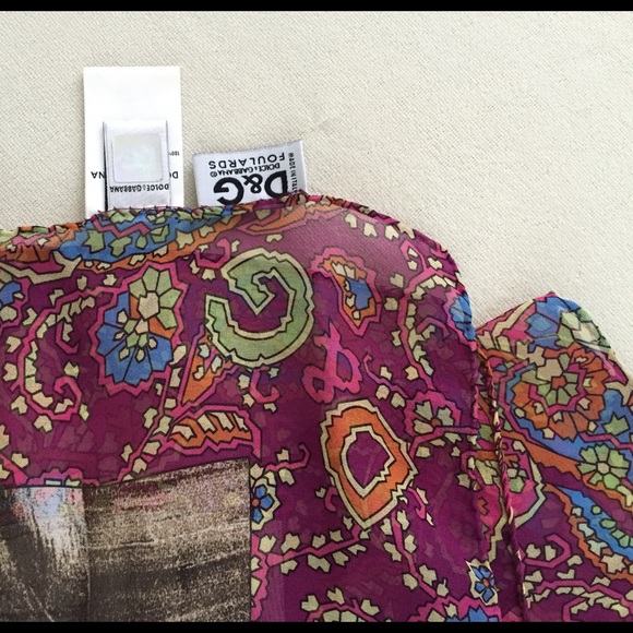 Dolce & Gabbana Woman's Silk Scarf (27" x 29") - Picture 2 of 4