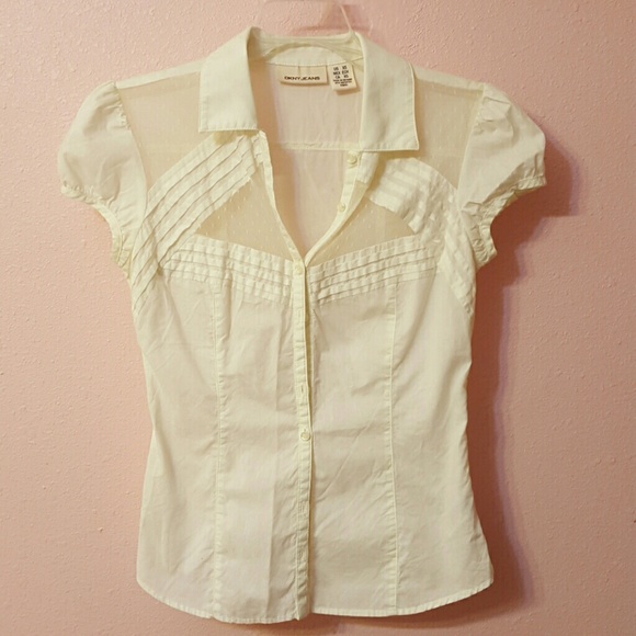 Dkny button up top