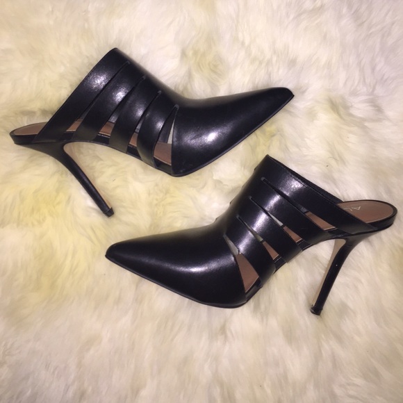 Aldo Cutout Leather Mules