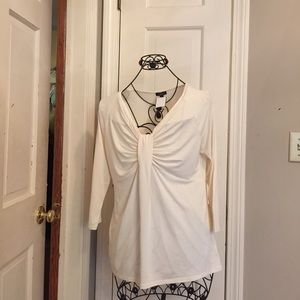 TALBOTS CREAM 95% RAYON TOP