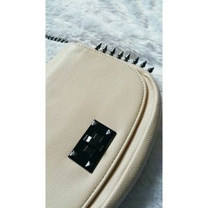 Cream Studded Bag