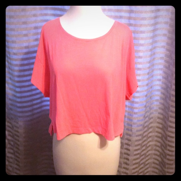 Victoria Secret Pink crop top: neon pink, small