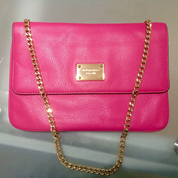 Michael Kors Handbags - Michael Kors purse clutch leather hot pink fucsia