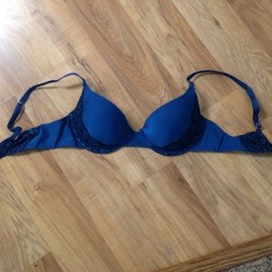 Blue lacey bra!