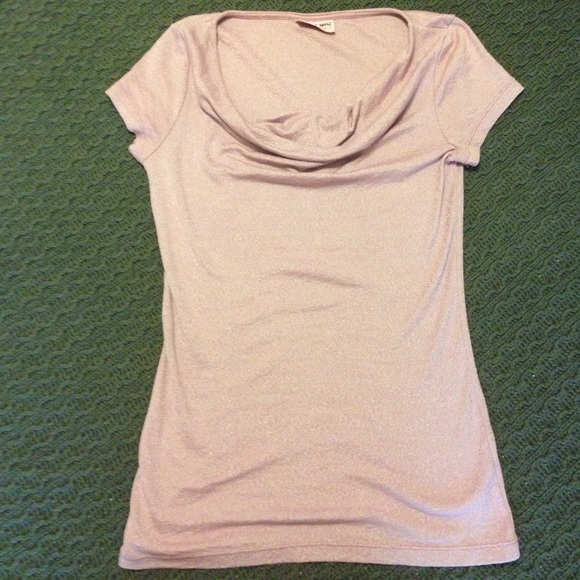 Light pink shimmery Michael Stars top
