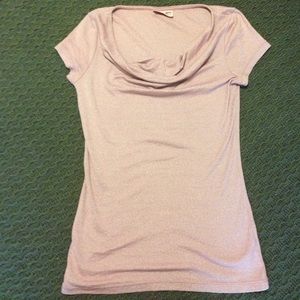 Light pink shimmery Michael Stars top