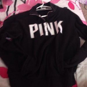 Pink pullover hoodie