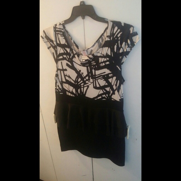 Ruffled peplum mini dress - Picture 1 of 1